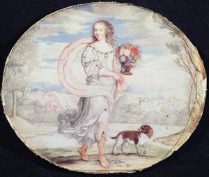 Francoise Louis de la Baume le Blanc (1644-1710) Mademoiselle de la Valliere da French School